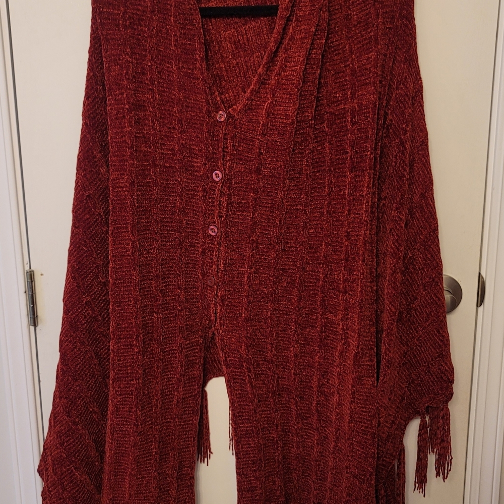 Lularoe MIMI Wrap burgundy one size